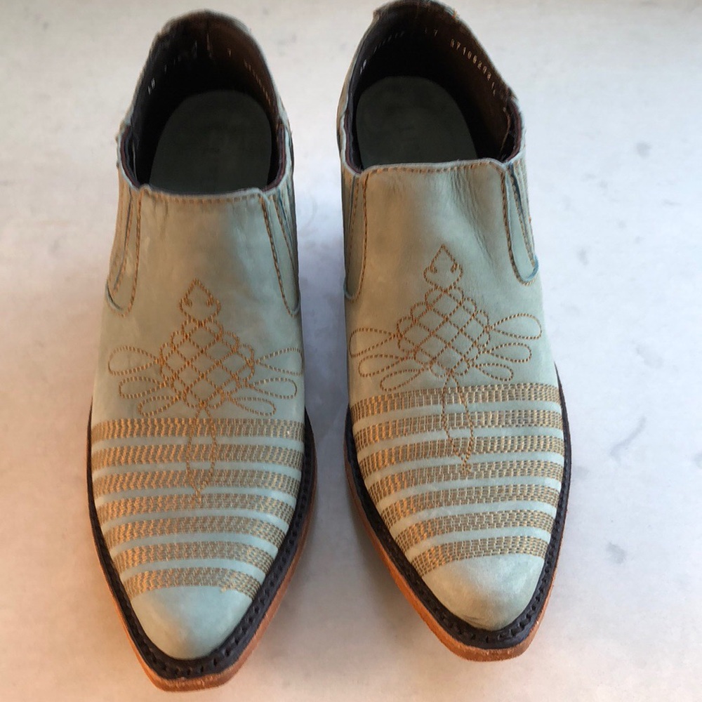 Western, ankle  boots.  Size 7